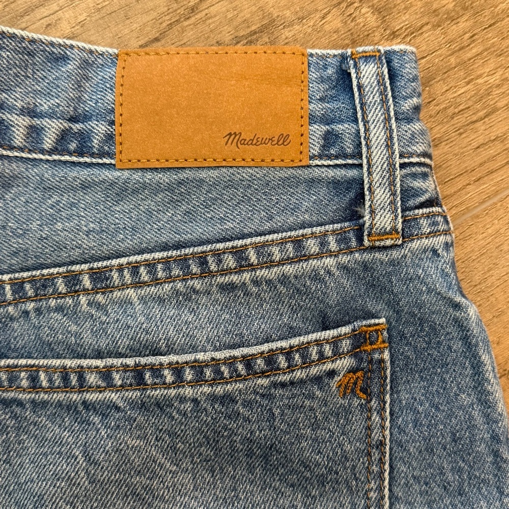 Madewell Low Rise Baggy Straight Jeans Womens 25 Vintage Wash Classic Denim Blue - Picture 7 of 11